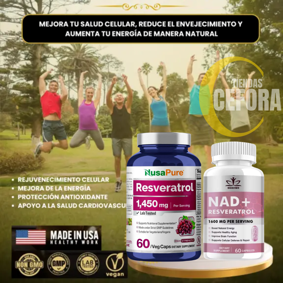 NAD + RESVERATROL COMBO 2X1