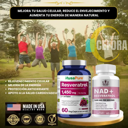 NAD + RESVERATROL COMBO 2X1